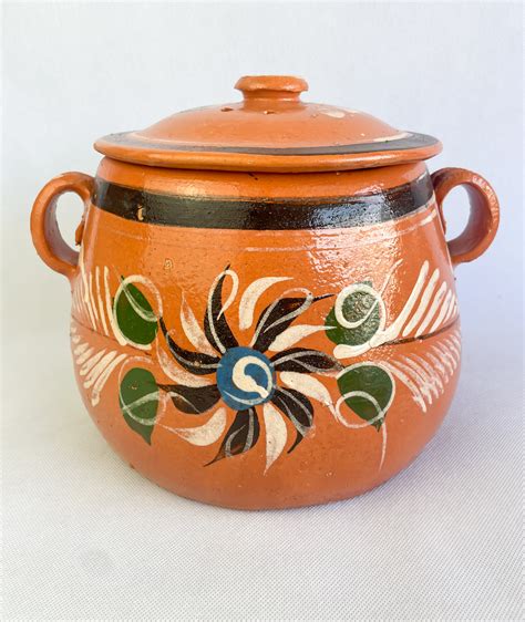 Mexican Cookware Mexican Clay Pot Olla Libre De Plomo Clay Pottery Mex ...