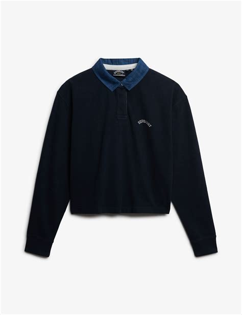 Pure Cotton Collared Oversized Rugby Shirt | Superdry & Co | M&S