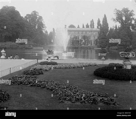 Kew Gardens, London England 1800s 19th century black and white photograph Royal horitcultural ...