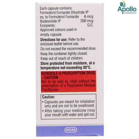 Quikhale FB 200 Rotacaps 30's Price, Uses, Side Effects, Composition ...