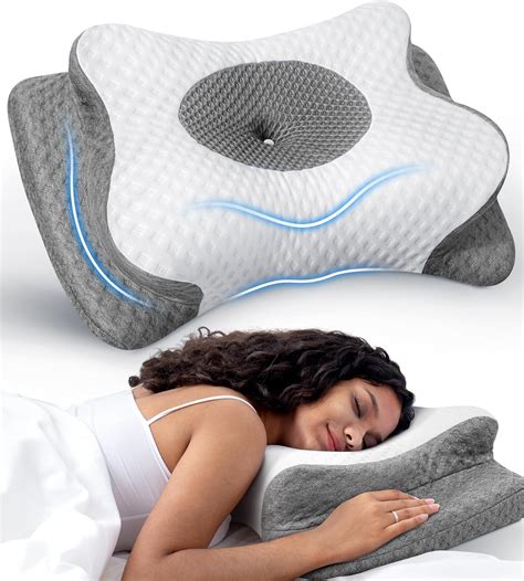 More Aches Neck Pillow for Pain Relief, Adjustable Cervical Pillow for ...
