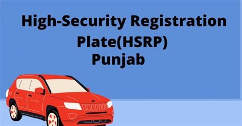 HSRP Punjab: How to Apply, Price List, customer care details and more