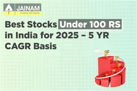 List of Stocks Under 100 RS in India for 2025 – 5 YR CAGR