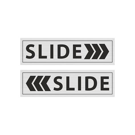 Anne Print Solutions® Slide Steel Self Adhesive Metal Signage Safety ...