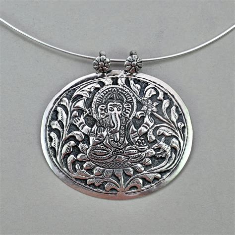 925 Silver Lord Ganesha Pendant – Joharcart