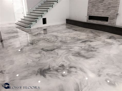 Popular Epoxy Floor Marble Look For Home Style