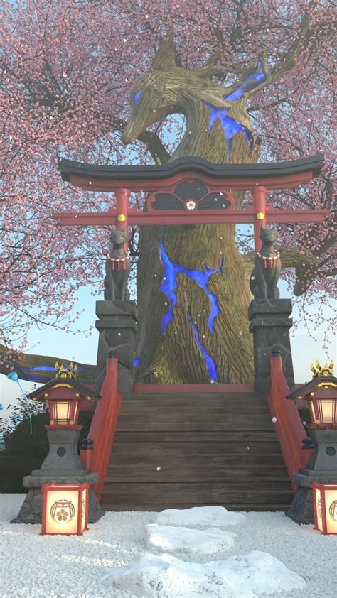 I recreated the Grand Narukami Shrine and put a friend in it : r ...