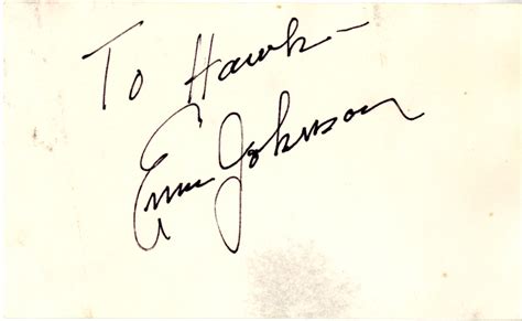 Ernie Johnson Autograph - Murray State University