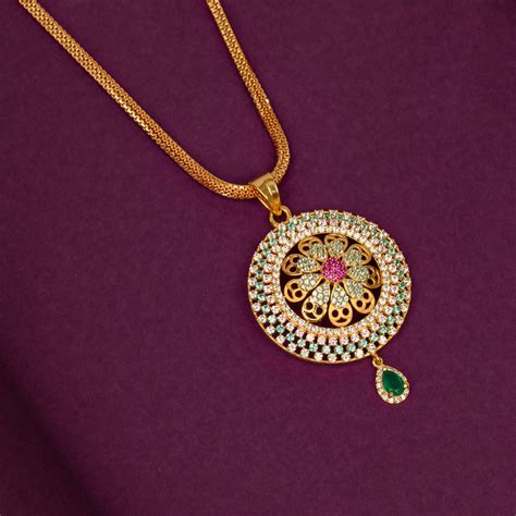 Gold Plated Chain & Pendant Set