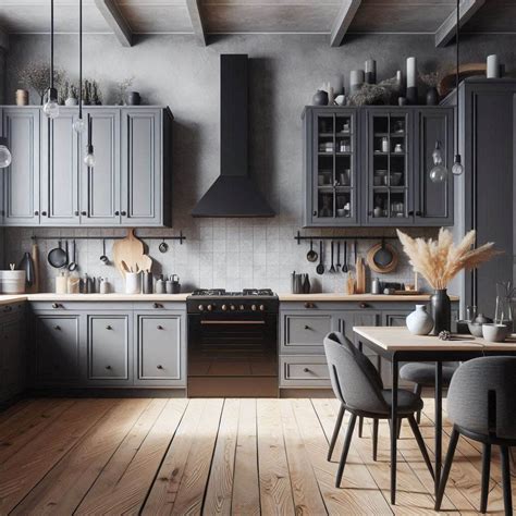 Grey Black And White Kitchen Ideas
