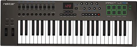 Nektar IMPACT GX61 61-Key Full-Size Velocity-Sensitive USB Midi ...