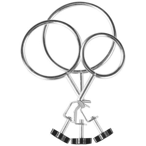 3 Pcs Iron Ring Clamp Metal Retort Rings Laboratory Stand Clamps Lab ...