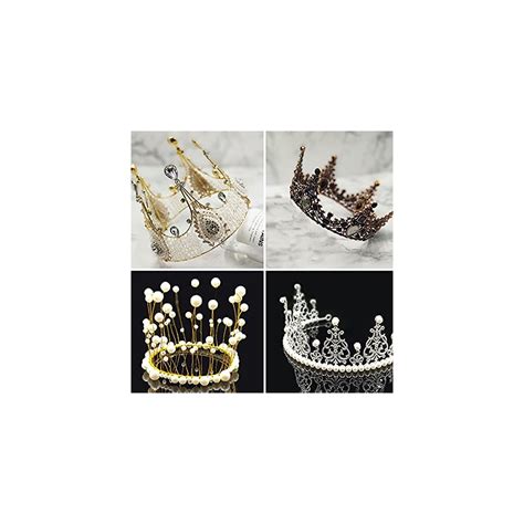 Buy XIDAJIE Crown Cake Topper, Mini Crown Crown Cake Topper Crystal ...