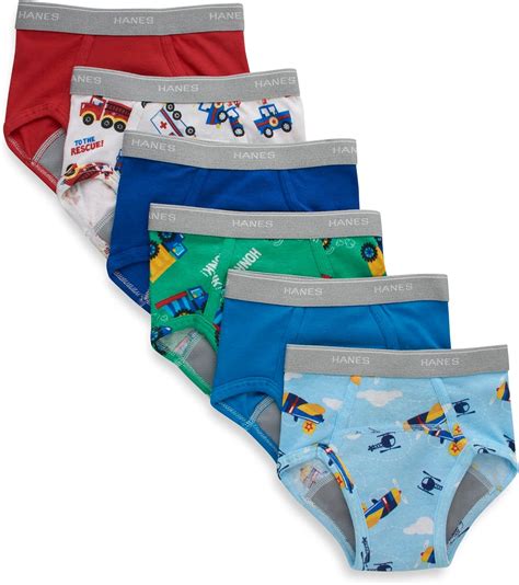 Buy Hanes Toddler Boys Potty Trainer Briefs, Boys Underwear, 6-Pack ...