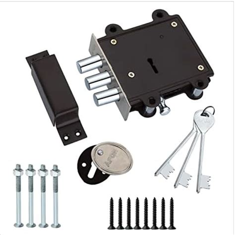 DUKE Bullet 2-1 100MM Heavy Main Door Lock with 3 Solid Bullet & 6 ...