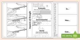 Drought Worksheet (teacher made) - Twinkl
