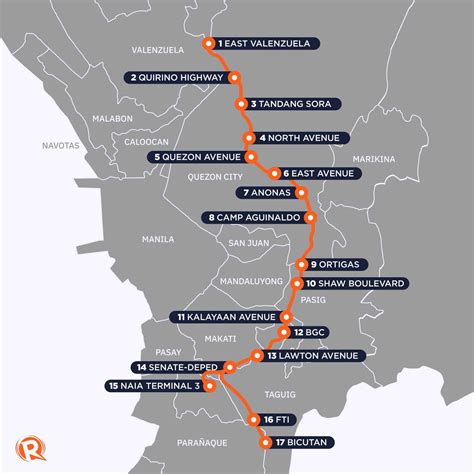 MAP: Metro Manila Subway stations – Megaworld