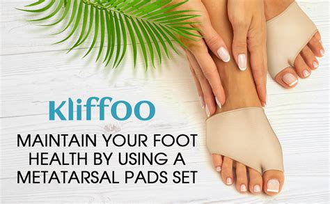 Buy KLIFFOO Metatarsal Pad for Women and Men, Forefoot Pad for Pain ...
