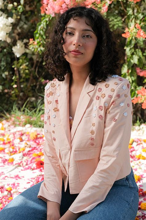 Buy Okhai Revival Pure Cotton Hand Embroidered Blazer For Women Online ...