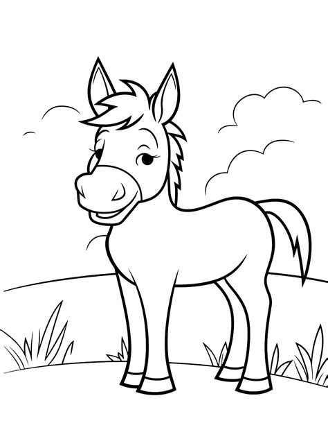 64 Donkey Coloring Pages - ColoringPagesOnly.com