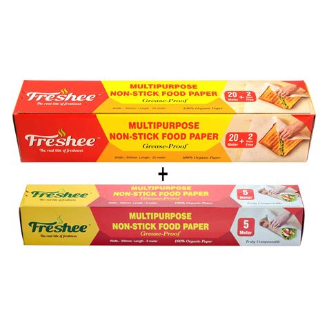 Buy Freshee Butter Food Wrapping Paper & Cooking 22 + 5 Meter Free ...