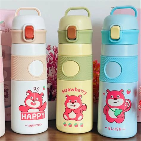 Personalized Bear Print Water Bottles – 550ml – Gift Ocean