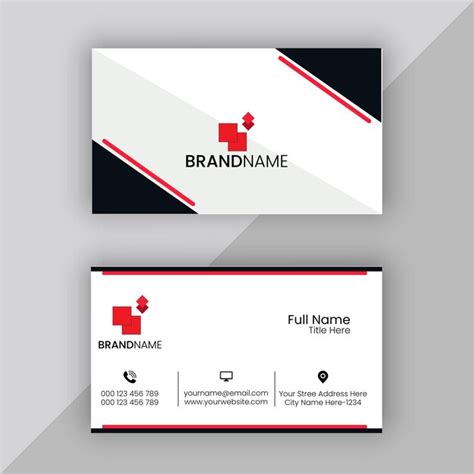 Basic Business Card Template 的图像结果