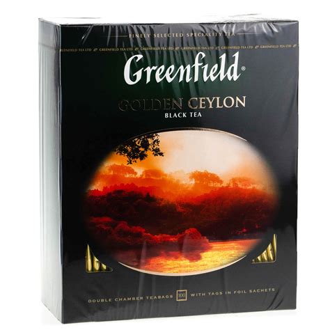 Чай черный Greenfield (Гринфилд) 100 пакетиков Golden Ceylon купить с ...