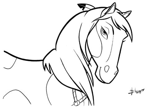 Spirit Stallion Of The Cimarron - Free Coloring Pages