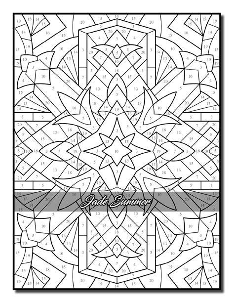 Color by Number Patterns: An Adult Coloring Book India | Ubuy