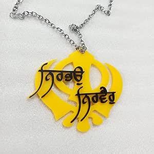 Seepa Nirbhau Nirvair Acrylic Car Hanging for Rear View Mirror Ornament ...