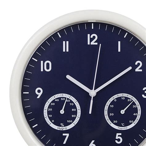 Buy Atsika® Wall Clock Temperature and Humidity Display for Kitchen ...