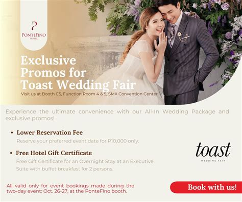PonteFino Hotel Joins Toast Wedding Fair at SMX Convention Center, SMX ...