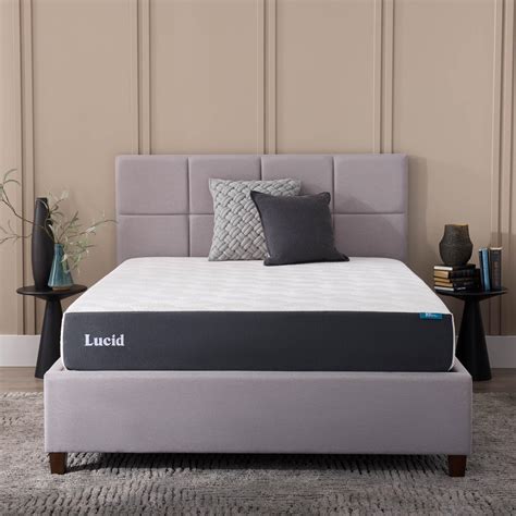 Snapklik.com : Lucid 10 Inch Memory Foam Mattress - Medium Feel - Infused