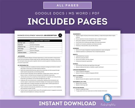 Image result for Business Development Manager Job Description Examples