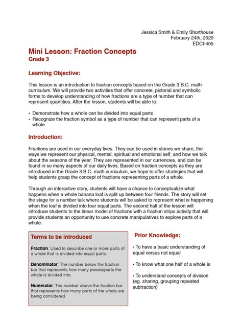 Fraction Lesson for 3rd 的图像结果