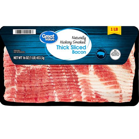 Great Value Hickory Smoked Thick Sliced Bacon