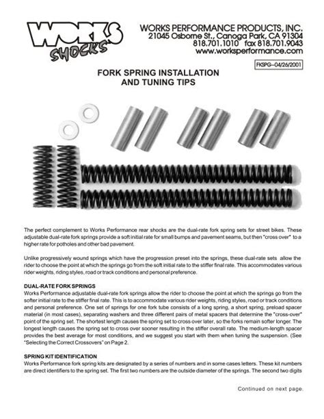 Image result for Progressive Fork Spring Installation
