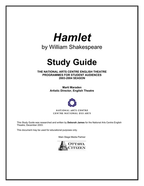 Hamlet Study Guide 的图像结果