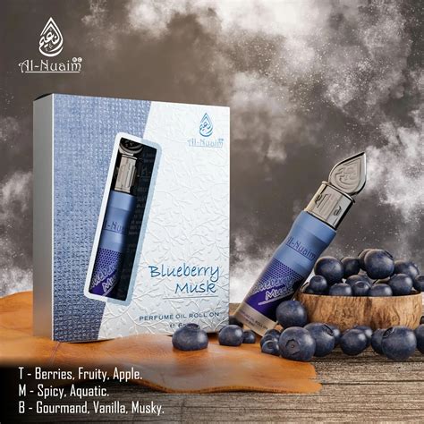 Al Nuaim Blueberry Musk Eftina Series Perfume Roll-on Attar