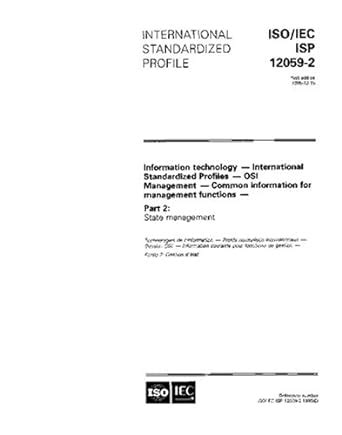 ISO/IEC ISP 12059-2:1995, Information technology - International ...