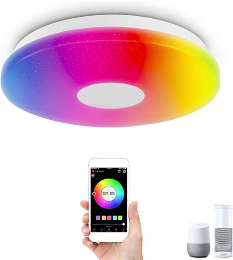 OFFDARKS WiFi Color-Changing LED Ceiling Light for Voice India | Ubuy