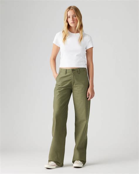 90s Straight Women's Pants - Green | Levi's® US