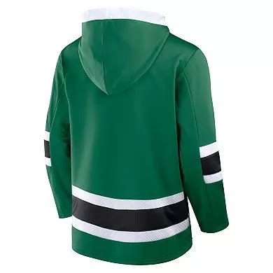 Men's Fanatics Kelly Green Dallas Stars Inside Line Fleece Pullover Hoodie