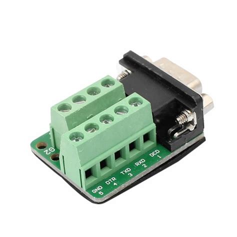 DB9 RS232 Serial Male Adapter Plate 9 Positions India | Ubuy