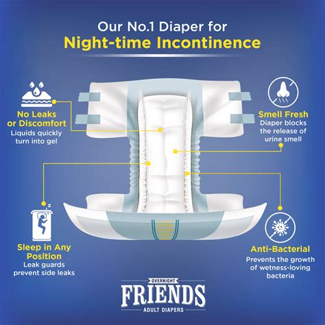 Friends Overnight Adult Diapers - Tape Style | Friends Diaper