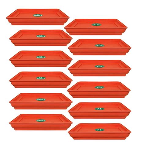 TrustBasket UV Treated Square Bottom Tray(Plate/Saucer) Suitable for 12 ...