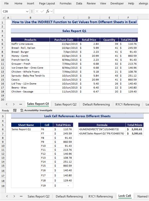 Image result for Indirect Multable Sheets Excel Tutorial