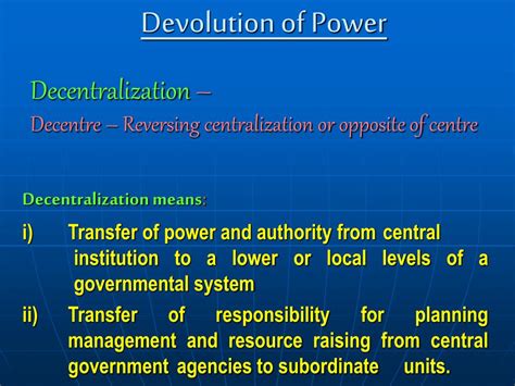 Image result for Devolution of Power