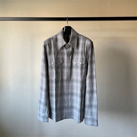 STRUM STC135-01 Tone On Tone Western shirt GRY | Clover